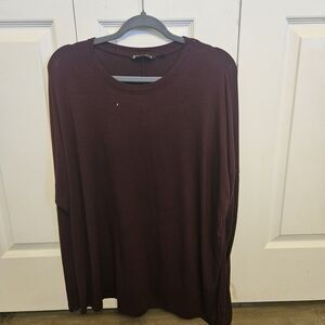 Athleta Women's Dark Maroon Long Sleeve Top
